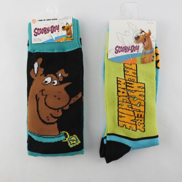 2 New Scooby Doo Socks Crew - Picture 1 of 2